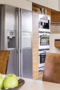 Refrigerator in the kitchen
